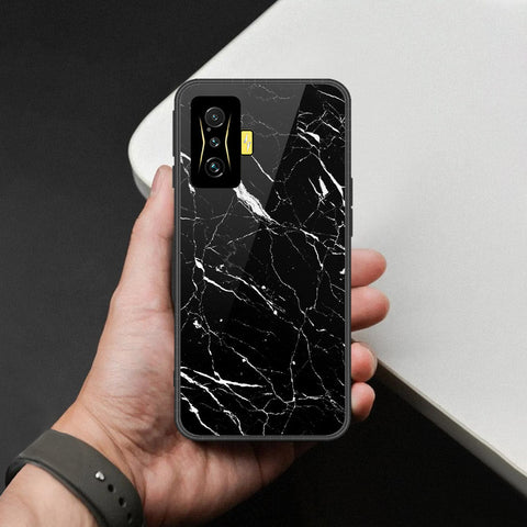 Xiaomi Poco F4 GT Cover - Black Marble Series  - HQ Ultra Shine Premium Infinity Glass Soft Silicon Borders Case