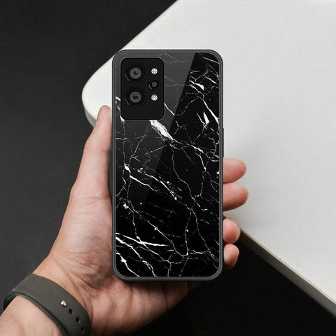 Realme GT 2 Pro Cover - Black Marble Series  - HQ Ultra Shine Premium Infinity Glass Soft Silicon Borders Case