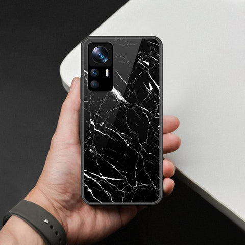 Xiaomi Redmi K50 Ultra Cover - Black Marble Series  - HQ Ultra Shine Premium Infinity Glass Soft Silicon Borders Case