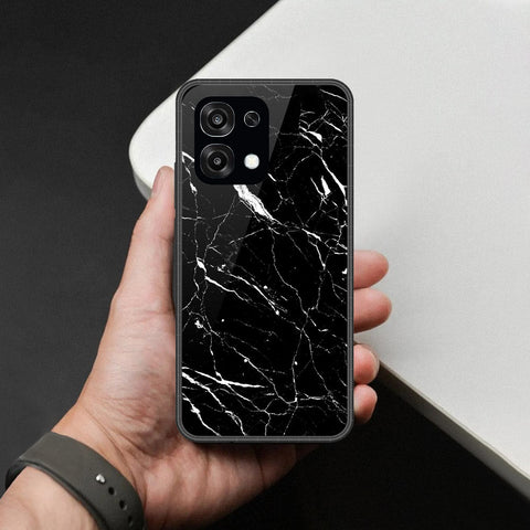 Oppo A6 Pro 4G Cover - Black Marble Series  - HQ Ultra Shine Premium Infinity Glass Soft Silicon Borders Case