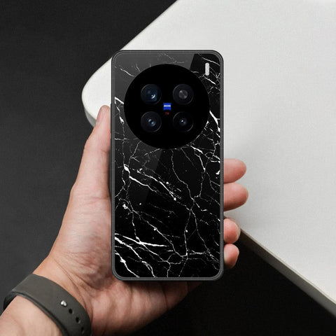 Realme C75x Cover - Black Marble Series  - HQ Ultra Shine Premium Infinity Glass Soft Silicon Borders Case