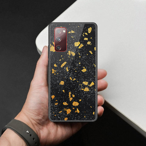 Samsung Galaxy S20 FE Cover - Black Marble Series  - HQ Ultra Shine Premium Infinity Glass Soft Silicon Borders Case