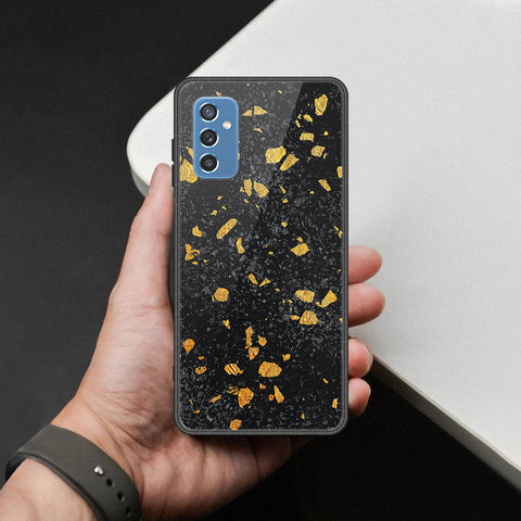 Samsung Galaxy M52 5G Cover - Black Marble Series  - HQ Ultra Shine Premium Infinity Glass Soft Silicon Borders Case