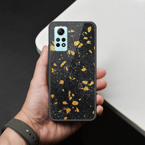 Xiaomi Redmi Note 12 Pro 4G Cover - Black Marble Series  - HQ Ultra Shine Premium Infinity Glass Soft Silicon Borders Case