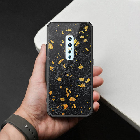 Vivo V17 Pro Cover - Black Marble Series  - HQ Ultra Shine Premium Infinity Glass Soft Silicon Borders Case