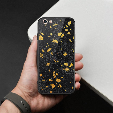 iPhone 6S / 6 Cover - Black Marble Series  - HQ Ultra Shine Premium Infinity Glass Soft Silicon Borders Case
