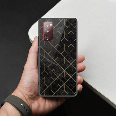 Samsung Galaxy S20 FE Cover - Black Marble Series  - HQ Ultra Shine Premium Infinity Glass Soft Silicon Borders Case