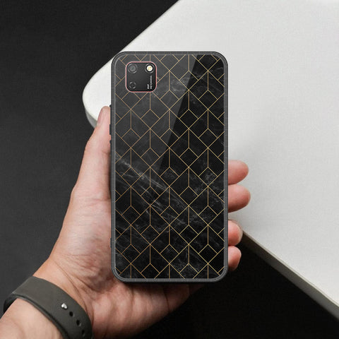 Honor 9S Cover - Black Marble Series  - HQ Ultra Shine Premium Infinity Glass Soft Silicon Borders Case