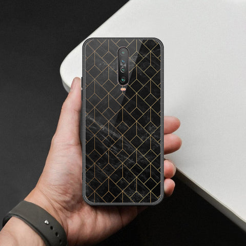 Xiaomi Poco X2 Cover - Black Marble Series  - HQ Ultra Shine Premium Infinity Glass Soft Silicon Borders Case