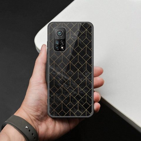 Xiaomi Redmi K30S Cover - Black Marble Series  - HQ Ultra Shine Premium Infinity Glass Soft Silicon Borders Case
