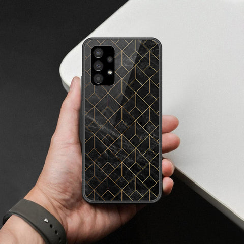 Samsung Galaxy A33 5G Cover - Black Marble Series  - HQ Ultra Shine Premium Infinity Glass Soft Silicon Borders Case