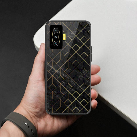 Xiaomi Poco F4 GT Cover - Black Marble Series  - HQ Ultra Shine Premium Infinity Glass Soft Silicon Borders Case