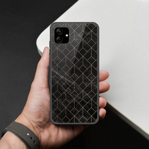 Samsung Galaxy A56 Cover - Black Marble Series  - HQ Ultra Shine Premium Infinity Glass Soft Silicon Borders Case
