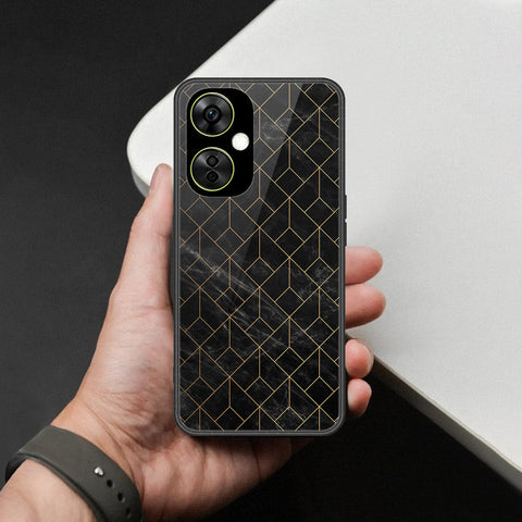 Oppo K11x Cover - Black Marble Series  - HQ Ultra Shine Premium Infinity Glass Soft Silicon Borders Case