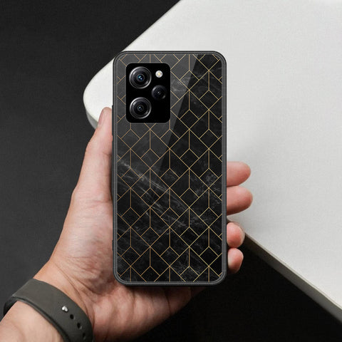 Xiaomi Redmi Note 12 Pro Speed Cover - Black Marble Series  - HQ Ultra Shine Premium Infinity Glass Soft Silicon Borders Case