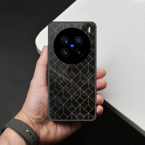 Realme C75 Cover - Black Marble Series  - HQ Ultra Shine Premium Infinity Glass Soft Silicon Borders Case