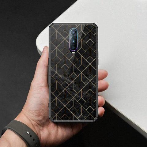 Oppo R17 Pro Cover - Black Marble Series  - HQ Ultra Shine Premium Infinity Glass Soft Silicon Borders Case