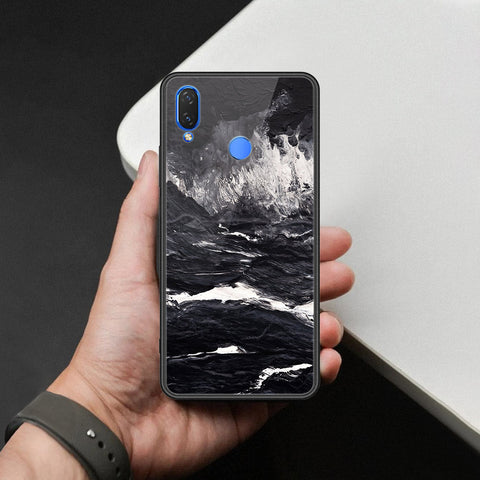 Huawei Nova 3i  Cover - Black Marble Series  - HQ Ultra Shine Premium Infinity Glass Soft Silicon Borders Case