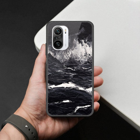 Xiaomi Mi 11X Cover - Black Marble Series  - HQ Ultra Shine Premium Infinity Glass Soft Silicon Borders Case