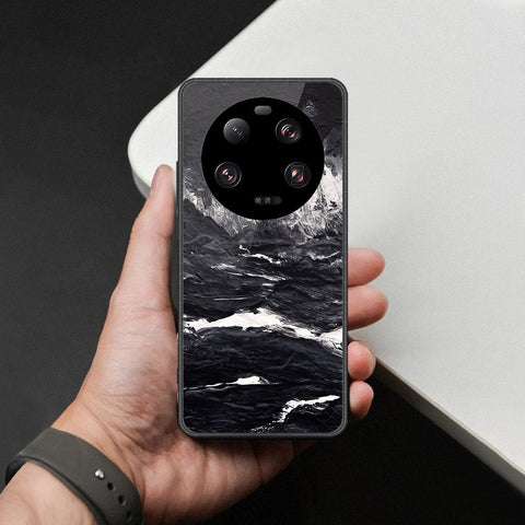 Xiaomi 13 Ultra Cover - Black Marble Series  - HQ Ultra Shine Premium Infinity Glass Soft Silicon Borders Case
