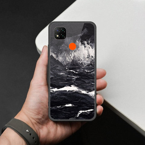 Xiaomi Poco C3 Cover - Black Marble Series  - HQ Ultra Shine Premium Infinity Glass Soft Silicon Borders Case
