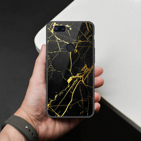 OnePlus 5T Cover - Black Marble Series  - HQ Ultra Shine Premium Infinity Glass Soft Silicon Borders Case