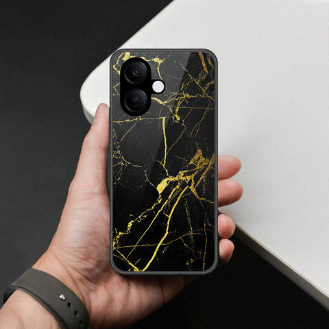 Vivo Y200 (2025) Cover - Black Marble Series  - HQ Ultra Shine Premium Infinity Glass Soft Silicon Borders Case