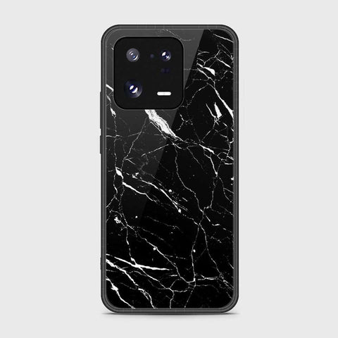 Xiaomi 13 Pro Cover- Black Marble Series - HQ Ultra Shine Premium Infinity Glass Soft Silicon Borders Case (Fast Delivery (SU))
