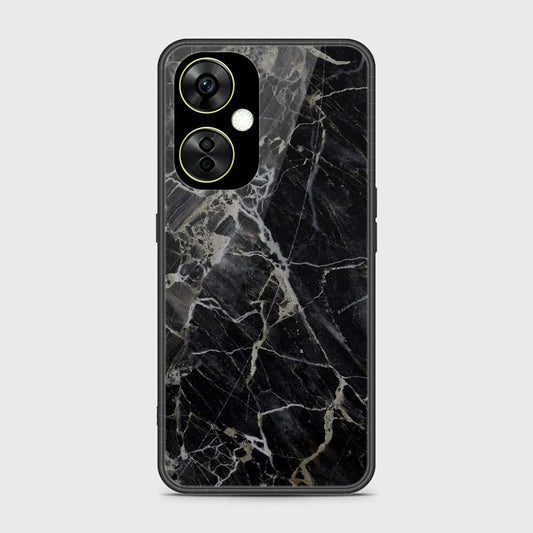 OnePlus Nord CE 3 Cover- Black Marble Series - HQ Ultra Shine Premium Infinity Glass Soft Silicon Borders Case