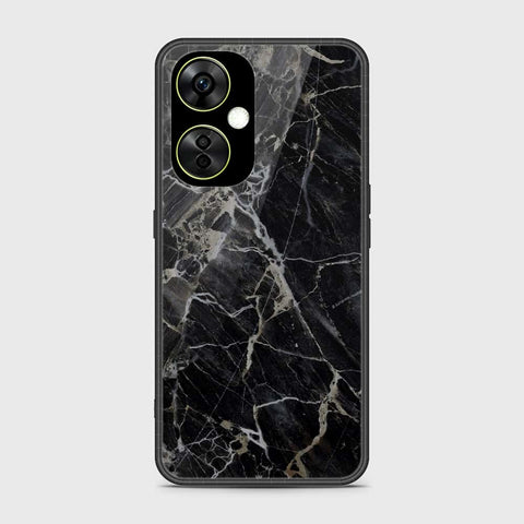 OnePlus Nord CE 3 Cover- Black Marble Series - HQ Ultra Shine Premium Infinity Glass Soft Silicon Borders Case