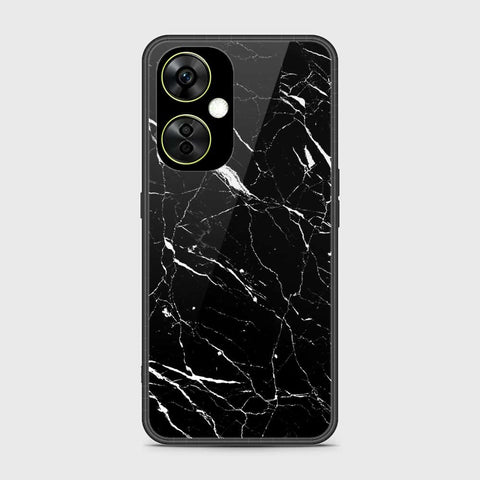 OnePlus Nord CE 3 Cover- Black Marble Series - HQ Ultra Shine Premium Infinity Glass Soft Silicon Borders Case