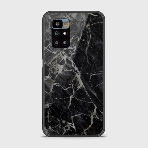 Xiaomi Redmi 10 Prime Cover - Black Marble Series - HQ Ultra Shine Premium Infinity Glass Soft Silicon Borders Case (Fast Delivery)