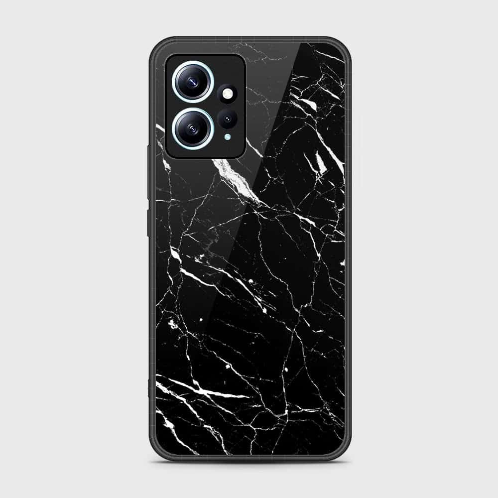 Xiaomi Redmi Note 12 4G Cover- Black Marble Series - HQ Ultra Shine Premium Infinity Glass Soft Silicon Borders Case (Fast Delivery)