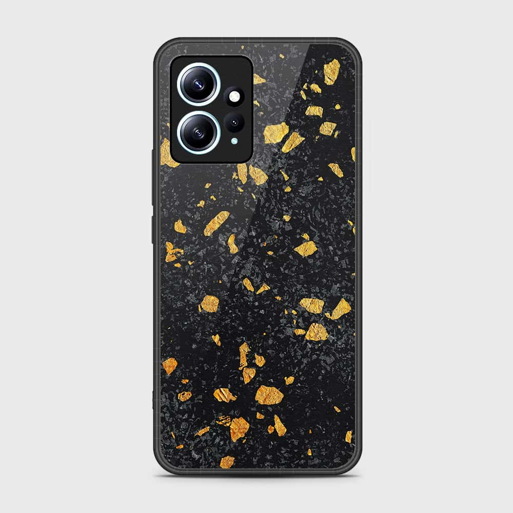 Xiaomi Redmi Note 12 4G Cover- Black Marble Series - HQ Ultra Shine Premium Infinity Glass Soft Silicon Borders Case (Fast Delivery)