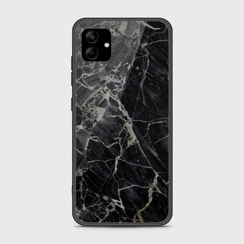 Samsung Galaxy A04 Cover- Black Marble Series - D27 - HQ Ultra Shine Premium Infinity Glass Soft Silicon Borders Case ( Fast Delivery )