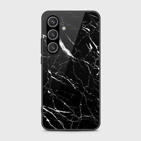Samsung Galaxy S25 FE Cover- Black Marble Series - HQ Ultra Shine Premium Infinity Glass Soft Silicon Borders Case