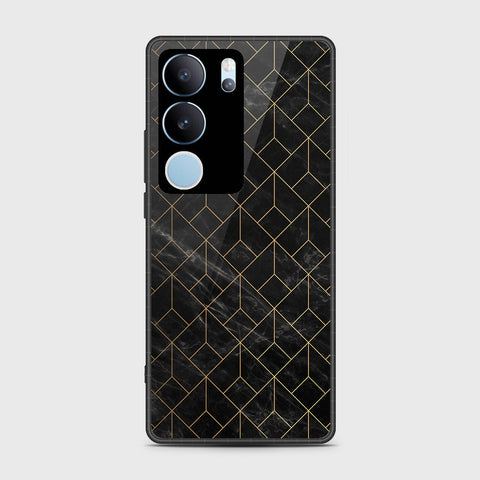Vivo V29 Cover- Black Marble Series - HQ Premium Shine Durable Shatterproof Case