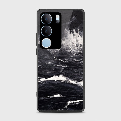 Vivo V29 Cover- Black Marble Series - HQ Premium Shine Durable Shatterproof Case