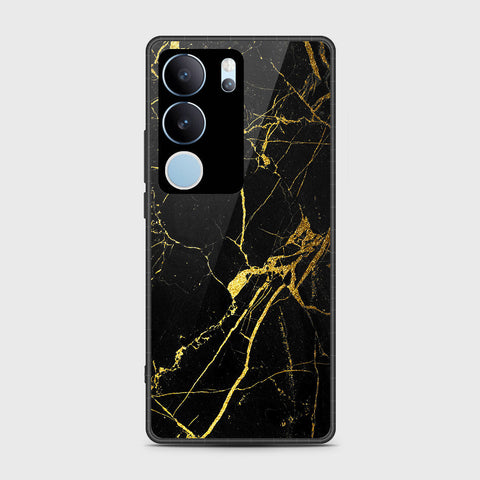 Vivo V29 Cover- Black Marble Series - HQ Premium Shine Durable Shatterproof Case