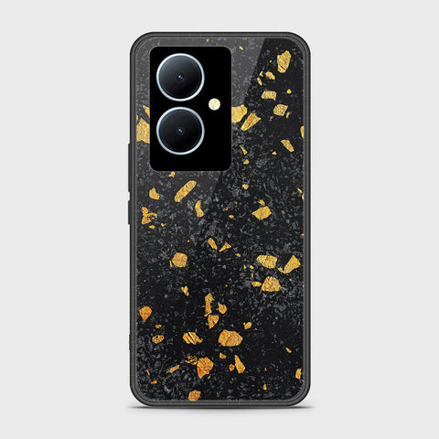 Vivo Y78 Cover- Black Marble Series - HQ Ultra Shine Premium Infinity Glass Soft Silicon Borders Case