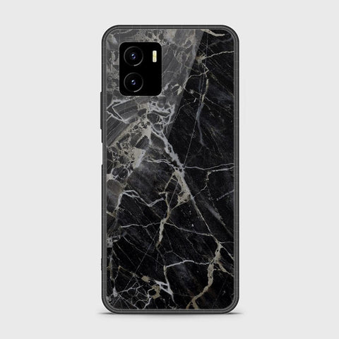 Vivo Y01 Cover - Black Marble Series - HQ Ultra Shine Premium Infinity Glass Soft Silicon Borders Case (Fast Delivery)