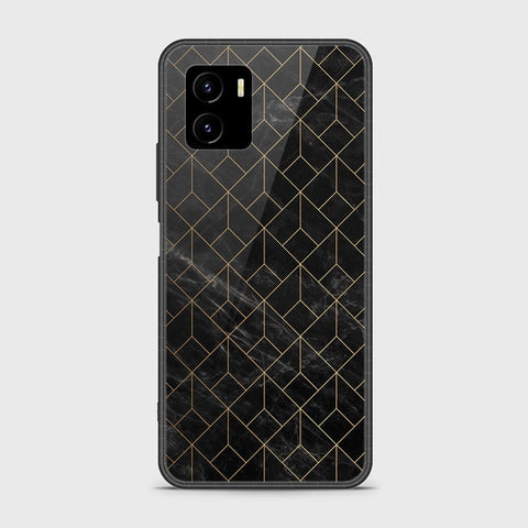 Vivo Y01 Cover - Black Marble Series - HQ Ultra Shine Premium Infinity Glass Soft Silicon Borders Case (Fast Delivery)