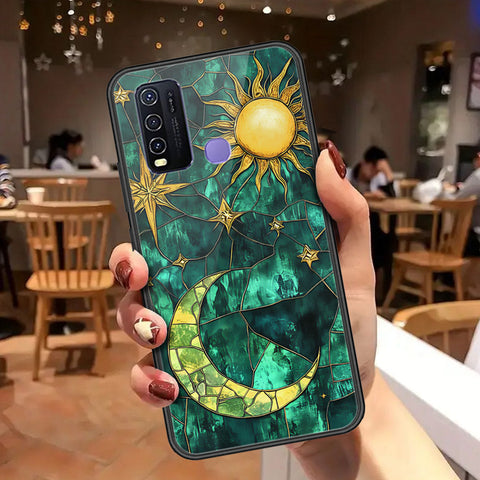 Vivo Y50 Cover - Celestial Starry Universe Series - HQ Ultra Shine Premium Infinity Glass Soft Silicon Borders Case
