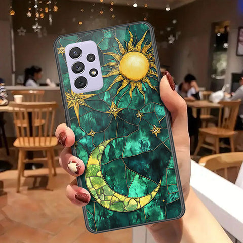 Samsung Galaxy A72 Cover - Celestial Starry Universe Series - HQ Ultra Shine Premium Infinity Glass Soft Silicon Borders Case