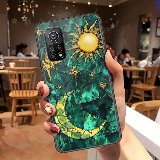 Xiaomi Mi 10T Pro Cover - Celestial Starry Universe Series - HQ Ultra Shine Premium Infinity Glass Soft Silicon Borders Case
