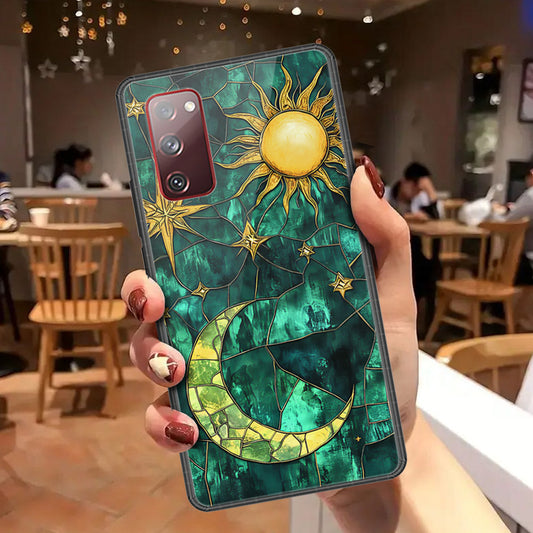 Samsung Galaxy S20 FE Cover - Celestial Starry Universe Series - HQ Ultra Shine Premium Infinity Glass Soft Silicon Borders Case