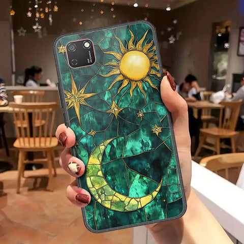Huawei Y5p Cover - Celestial Starry Universe Series - HQ Ultra Shine Premium Infinity Glass Soft Silicon Borders Case