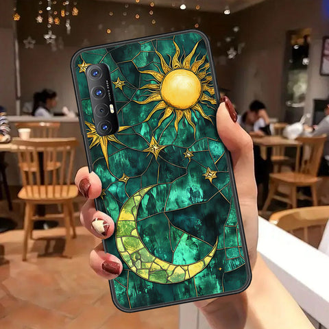 Oppo Reno 3 Pro Cover - Celestial Starry Universe Series - HQ Ultra Shine Premium Infinity Glass Soft Silicon Borders Case