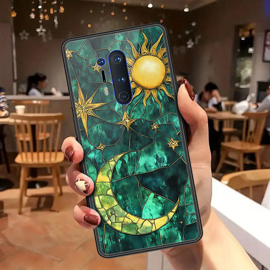 OnePlus 8 Pro Cover - Celestial Starry Universe Series - HQ Ultra Shine Premium Infinity Glass Soft Silicon Borders Case