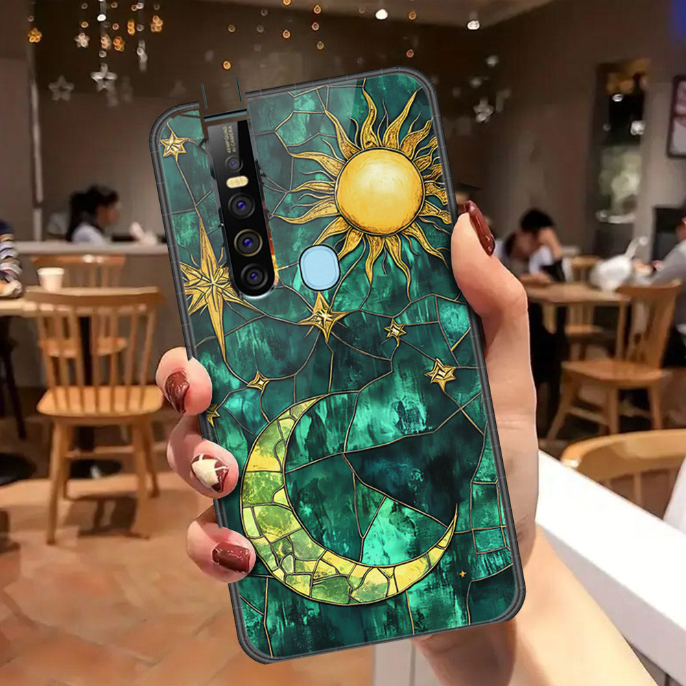 Tecno Camon 15 Pro Cover - Celestial Starry Universe Series - HQ Ultra Shine Premium Infinity Glass Soft Silicon Borders Case